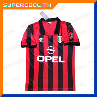 Ac Milan 1994/95 Home Jersey เสื้อเอซีมิลาน OPEL เสื้อเอซีมิงานย้อนยุค