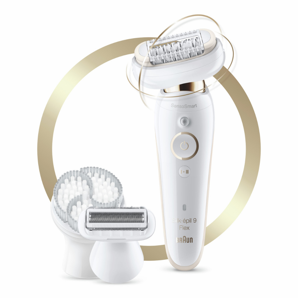 Braun Silk-épil 9 Flex 9030 Wet & Dry 3 in 1 epilator with fully flexible head, 6 extras incl. body 