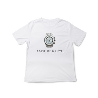 เสื้อคอกลม ผ้าฝ้าย 100% ลาย  Artemis "AP-PLE OF MY EYES" | Minimal Tee | 100% Organic Cotton