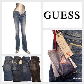 Guess(เกสส์) GS18 กางเกงขายาวผู้หญิง เอวต่ำ ปักเพชร มีหลายแบบหลายไซส์ ขาสกินนี่