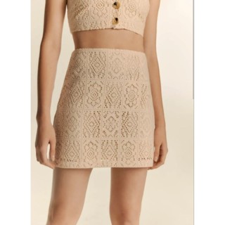 Crochet A-Line Mini Skirt