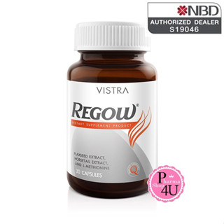 Vistra Regow วิสตร้ารีโกว์ 30 Capsules บำรุงรากผม ลดผมร่วง #80