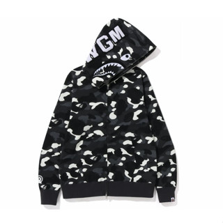 PROSPER - Bape City Camo Shark Full Zip Hoodie 2023 Black