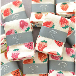 Clear the table พร้อมส่ง ผ้าอเนกประสงค์ ลายสตรอว์เบอร์รี  STRAWBERRY TOWEL