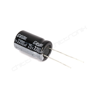 2200uF 25V 105°C Capacitor คาปาซิเตอร์ C ตัวเก็บประจุ ยี่ห้อ Elite