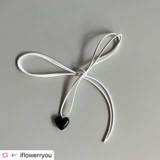 i/flower/you รุ่น glassy heart (mini black)