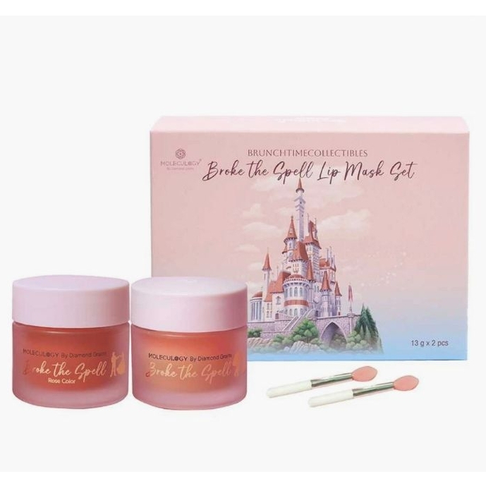 Moleculogy : Brunchtime Collectibles Broke the Spell Lip Mask Set เซตลิปมาส์ก 2 กระปุก (มีสี 1 ชิ้น 