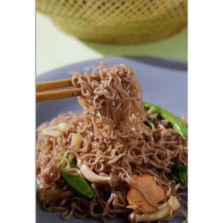 เส้นข้าวไรซ์เบอร์รี่อบแห้ง 280 กรัม (Riceberry ramen) กลูเตนฟรี ไม่ผ่านการทอด