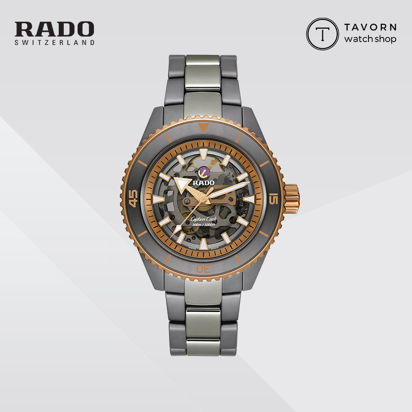 นาฬิกา ราโด Captain Cook High-Tech Ceramic Skeleton รุ่น R32192152 Ceramic_Watch