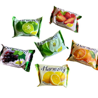 Harmony ฮาร์โมนี่ สบู่ผลไม้ 70-75 กรัม กลิ่นต่างๆ🍊🍇🍓🍋🍏