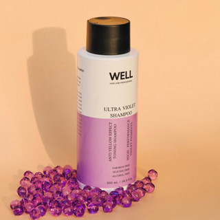 แชมพูม่วง WELL ULTRA VIOLET SHAMPOO 500ml. ล็อคสีผมติดทนนาน โดนความร้อนสีไม่เฟด