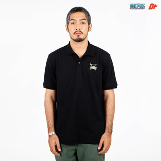 เสื้อโปโล ONE PIECE ลิขสิทธิ์แท้ 03OP-02BK [DT BKK OFFICIAL STORE]
