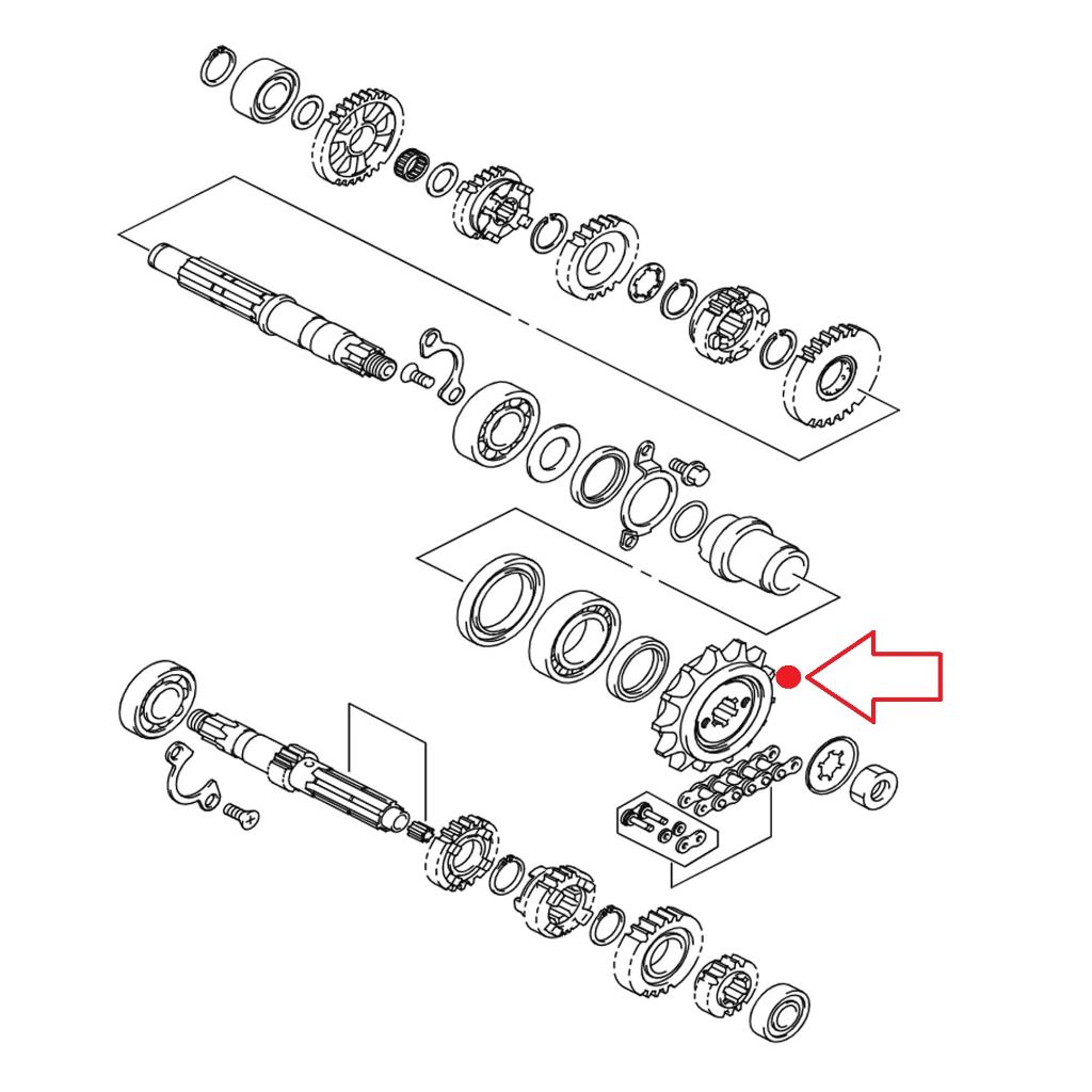 สเตอร์หน้า VanVan 200 แท้ศูนย์ (SUZUKI /ซูซูกิ แวนแวน 200 ) 27510-08D21-000 ราคา ถูกที่สุด ดีลบีเคเค แกลเลอรีภาพที่ 2