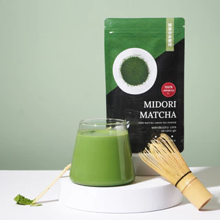 ผงชาเขียวมัทฉะ Midori ตัวท็อป🌟 แนะนำที่สุด!!! เกรดดี สีเขียวสด กลิ่นหอมฟุ้ง ชงนมชายังเด่น!!