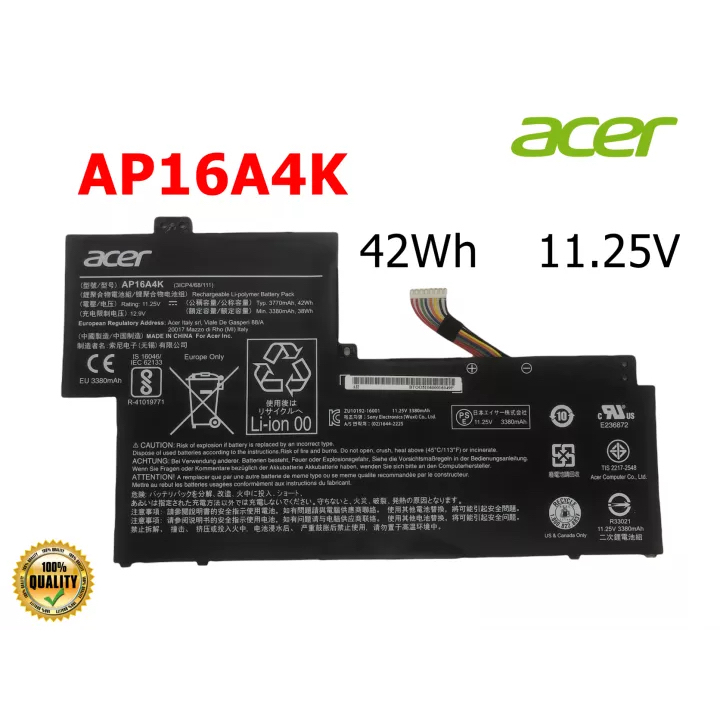 แบตเตอรี่ โน๊ตุบ๊ค Battery Notebook Acer Swift 1 SF113-31 Series AP16A4K ของแท้
