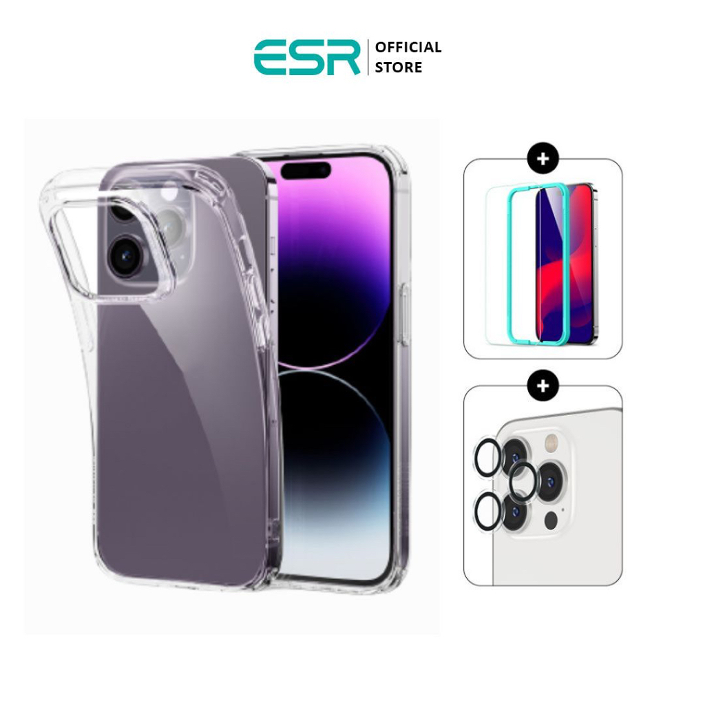 ESR Project Zero Clear Case TemperedGlass Screen Protector Camera Lens