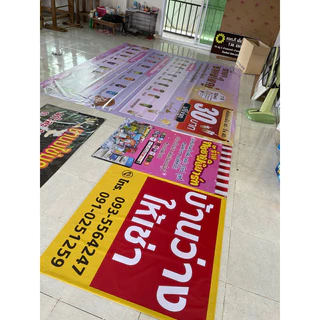 ป้ายไวนิล ออกแบบฟรี ป้าย