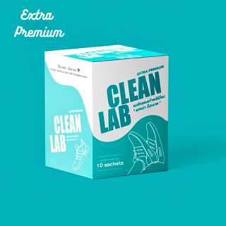 CLEANLAB ผงซักรองเท้าEXTRA PREMIUM 5ซอง ไม่ต้องขัด!แค่เขย่าก็สะอาด 1ซองต่อ1คู่ มีถุงซักทุกซอง ทุกน้ำยาทำความสะอาดรองเท้า