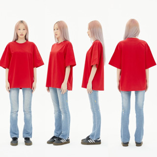 OV11 RED เสื้อยืดแดง Cotton20 Oversize