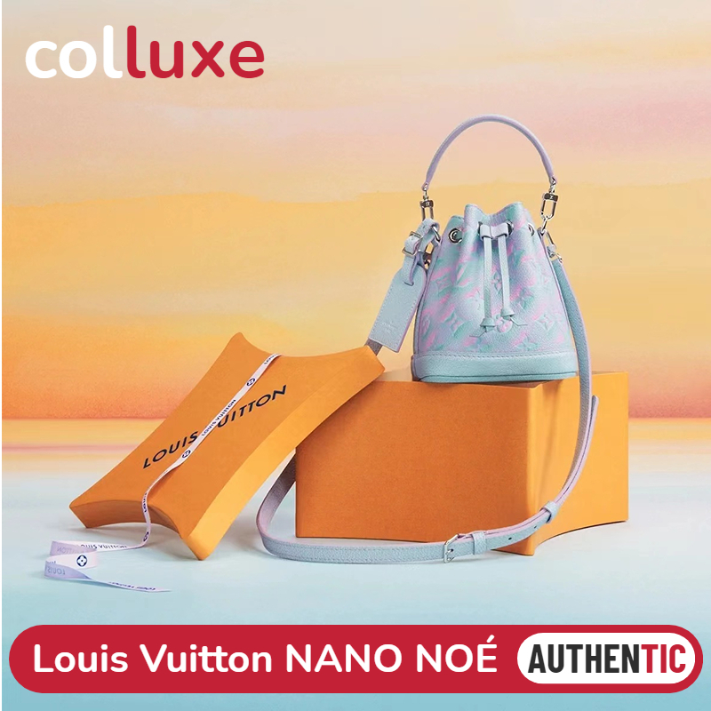 💯ของแท้👜หลุยส์วิตตอง Louis Vuitton NANO NOÉ สุภาพสตรี/กระเป๋าสะพายไหล่