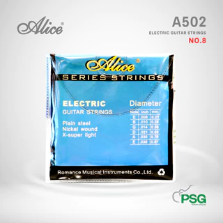 ALICE รุ่น A502 ELECTRIC GUITAR - SILVER เบอร์ 8 SET 3 ( ถูกมาก )