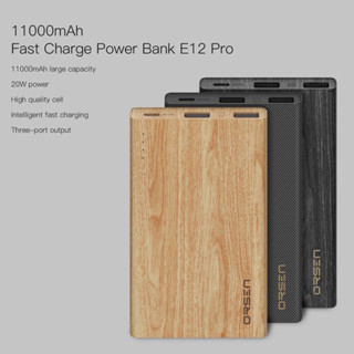 Eloop E12 Pro ชาร์จเร็ว PD 20W จุ 11000mAh ประกัน1ปี แถมสายชาร์จ+ซองผ้า PowerBank แบตสำรอง ของแท้ 100%