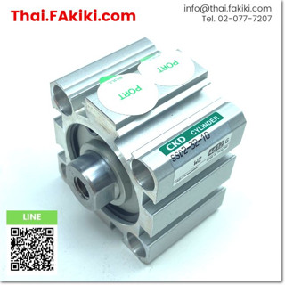 มือสองพร้อมส่ง, (C)Used, SSD2-32-10 Air Cylinder, กระบอกสูบลม สเปค Bore size 32mm ,Stroke length 10mm, CKD (66-006-200)