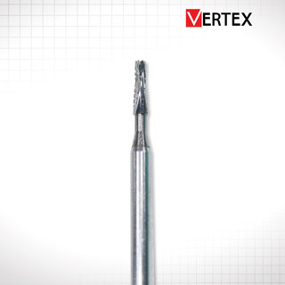 [ ยี่ห้อ Vertex ] Carbide หัวกรอคาร์ไบด์ สำหรับด้ามกรอเร็ว Tapered flat-ended – CB33