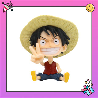 โมเดล วันพีช One piece Luffy ลูฟี่ นั่งได้ ตั้งโชว์ น่ารักๆ