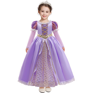 Anta Shop ชุดเจ้าหญิงราพันเซล ชุดเจ้าหญิงดีสนีย์ rapanzel princess kids