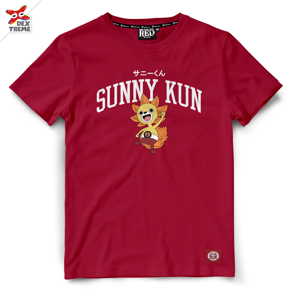 DexTreme เสื้อยืดวันพีซ (DOP-1718) One Piece ลาย ซันนี่คุง Sunny kun มี สีแดง และ สีกรม