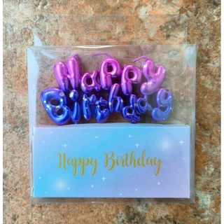 เทียนวันเกิด Happy Birthday เทียนLOVE สีพิเศษ(พร้อมส่ง)