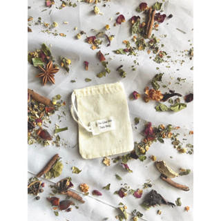 ถุงชามัสลิน Muslin Reusable Tea Bag 6cm*8cm
