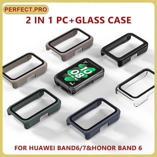 เคสป้องกันกันน้ำแบบเต็มหน้าจอสำหรับ Huawei Band 6/7/8/9/10/11/11 Pro และ Huawei Band 9 ป้องกันการตกกระแทก