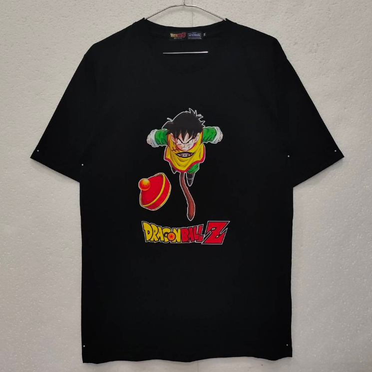 🟠เสื้อยืดดราก้อนบอล DBZ-012 DragonBallZ🐉 GOHAN โกฮัง [สีเขียว-สีดำ]