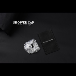 ✨ขายดี✨ หมวกอาบน้ำโรงแรม รุ่น Black Non Woven Shower cap[แพ็คชนิดละ100ชิ้น]ของใช้ในโรงแรมโรงแรม อเมนิตี้ Hotel Amenities