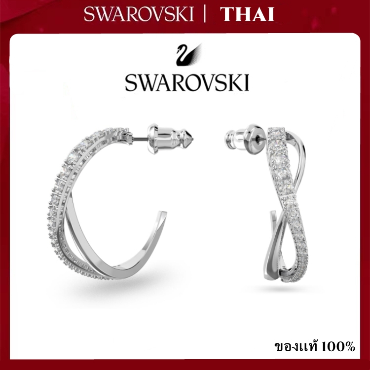 THAI S ต่างหู แท้ Twist Large hoop earrings เครื่องประดับแฟชั่นสตรี ของแท้ 100%