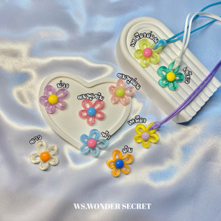 [พร้อมส่ง]สร้อยคอy2k รุ่น Flower Secret มีให้เลือกหลาย เลือกสีเชือกได้ /สร้อยคอ/สร้อย