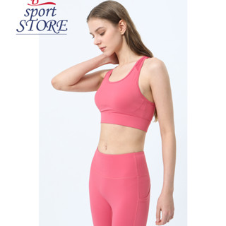 Sport Bra Yoga Fitness for womenat สปอร์ตบราออกกำลังกาย ด้านหลังดีไซน์ผ้าตาข่าย งานสวยผ้าดีมาก