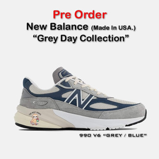 {สินค้าพรีออเดอร์} New Balance 990v6 Made in USA "Grey Day Collection" รองเท้าผ้าใบ ผู้ชาย ผู้หญิง ของแท้100%