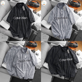 เสื้อโปโล Calvin Klien 🖤🩶 เสื้อคอปกผู้ชาย