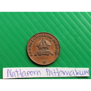 ลอมบาร์ดี-เวเนเชีย/รัฐของอิตาลี  1 Centesimo ปี 1822- พระเจ้าฟรานซ์ l