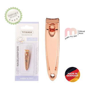 Titania - กรรไกรตัดเล็บขนาดพกพา (Nail clipper) สี Rose Gold