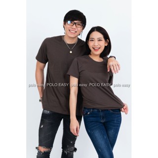 3XL เสื้อยืด สีเทาเข้ม คอกลม แขนสั้น Size 3XL