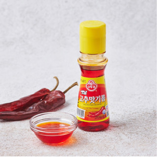 น้ำมันพริก  ottogi red pepper oil 80ml.고추맛기름 chilli oil ใช้ทำอาหารจีน อาหารเสฉวน อาหารเกาหลี