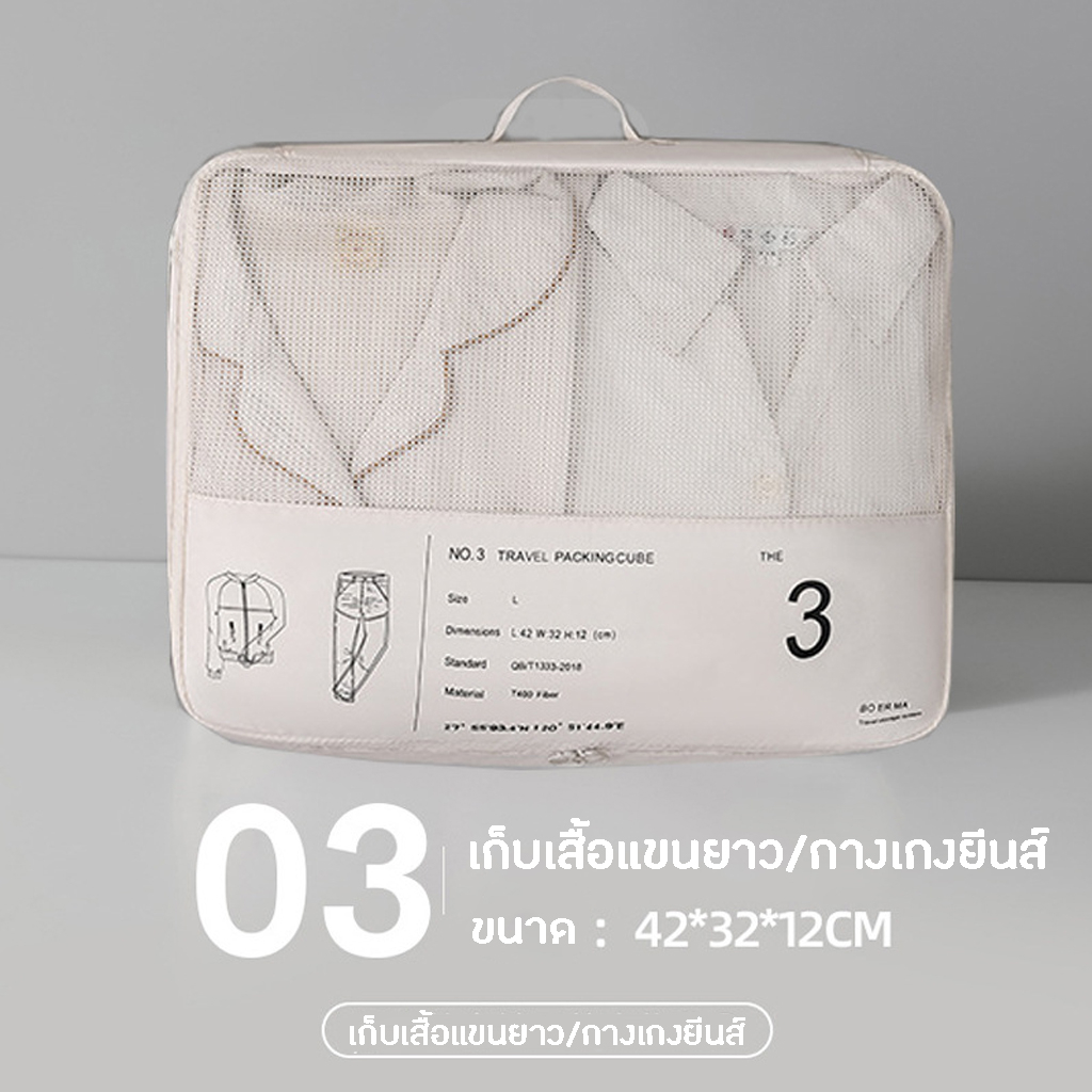 Specialthing ออแกไนเซอร์ กระเป๋าเก็บของ ถุงเก็บของสําหรับเดินทาง ถุงเก็บซิปหนา กระเป๋าจัดระเบียบเสื้อผ้ากระเป๋าเดินทาง