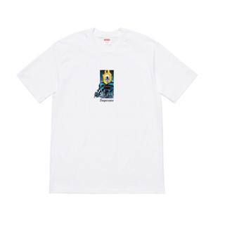 ใหม่พร้อมส่ง ของแท้ เสิ้อยืด Supreme Ghost Rider Tee White colorway