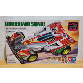 19415 Tamiya Mini 4WD Hurricane Sonic (Super TZ Chassis) (Made in JP) ฝาคำเตือน