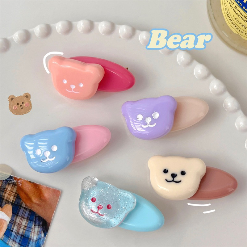 Cute 122 กิ๊บติดผม กิ๊บหนีบผมหน้าหมีน้อย