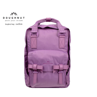 DOUGHNUT BAG : MACAROON CLASSIC RIBBON : PURPLE TULIP : กระเป๋าโดนัท กระเป๋าเป้ ทำงาน ท่องเที่ยว ใส่แฟ้มA4 โน็ตบุ๊คได้ ลุคน่ารัก ( รหัสสินค้า 06490 )